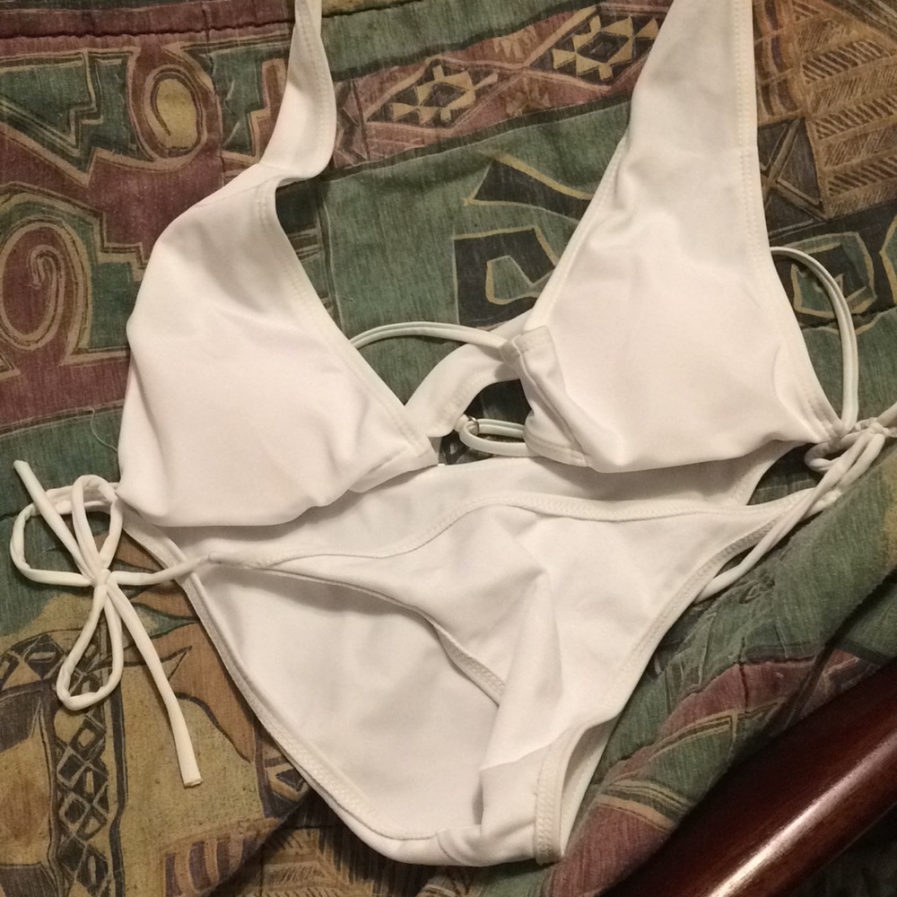 white bikini